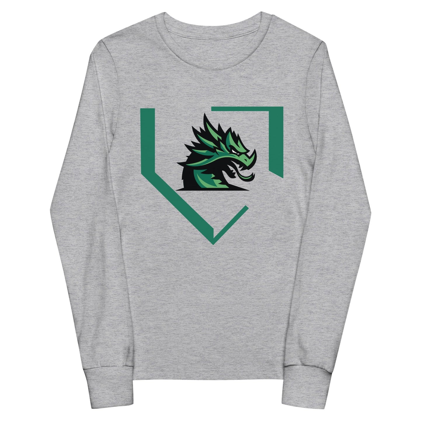 Performance | Youth Long Sleeve T-Shirt | John Cooper Baseball | Dragon Home Logo