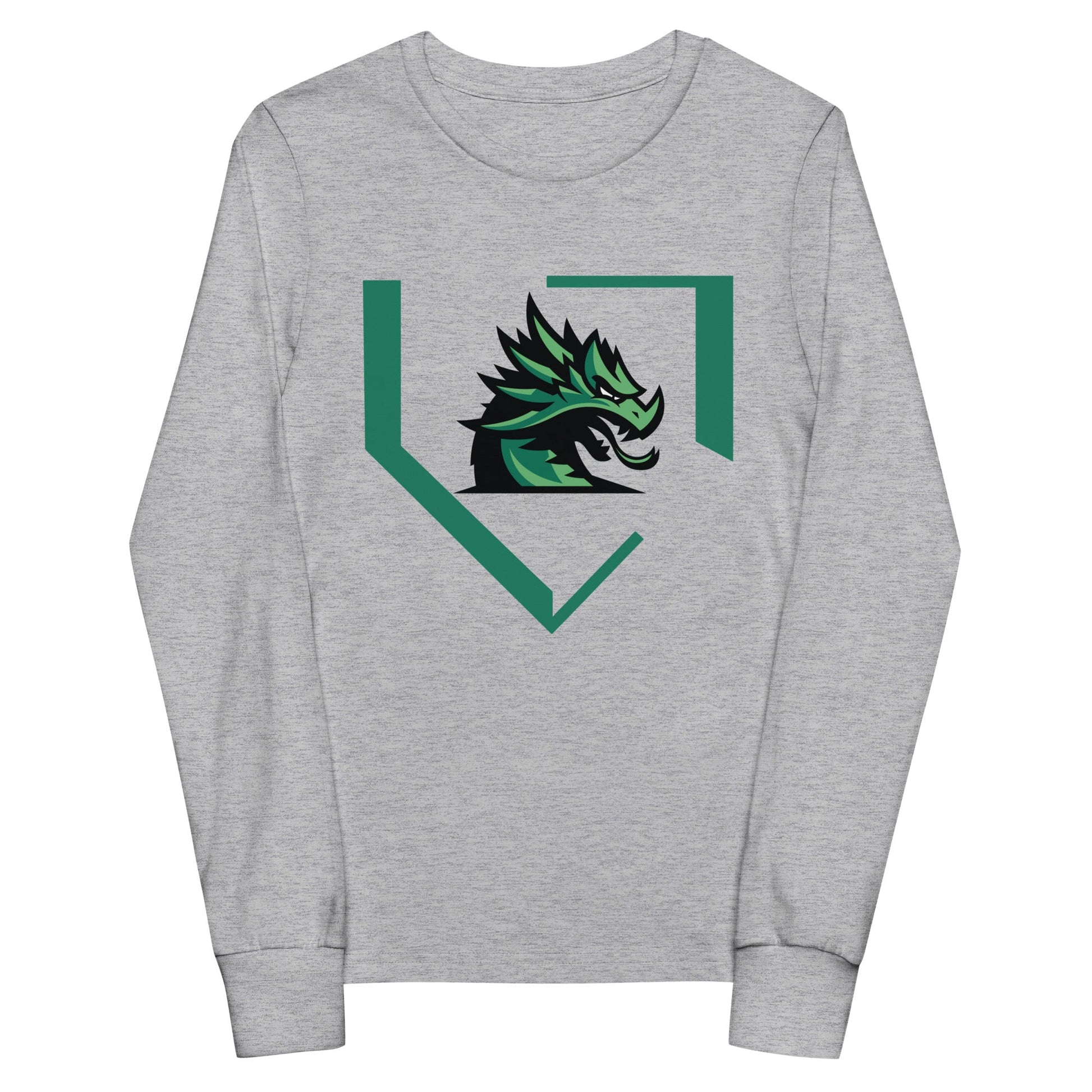 Performance | Youth Long Sleeve T-Shirt | John Cooper Baseball | Dragon Home Logo