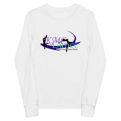 Performance | Youth Long Sleeve T-Shirt | KMC Dance & Gymnastics | Emblem Logo