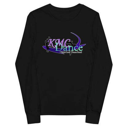 Performance | Youth Long Sleeve T-Shirt | KMC Dance & Gymnastics | Emblem Logo