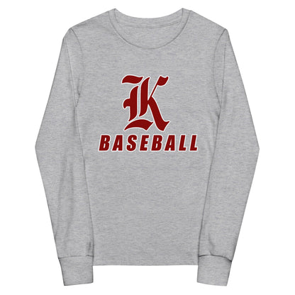 Performance | Youth Long Sleeve T-Shirt | Kofa Baseball Booster Club | Vanguard Logo
