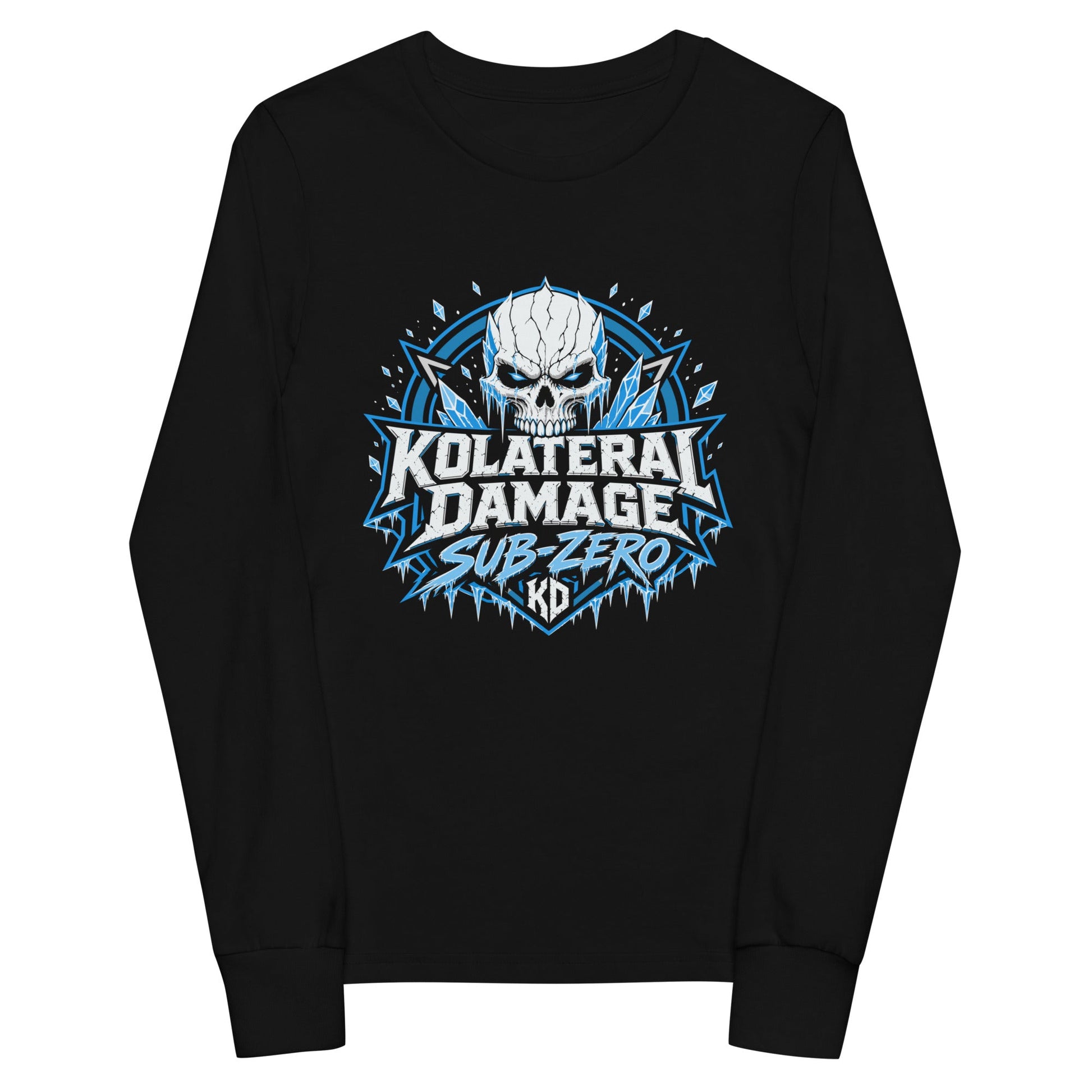 Performance | Youth Long Sleeve T-Shirt | Kolateral Damage E-Sports | Shield Logo
