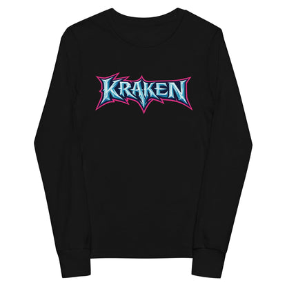 Performance | Youth Long Sleeve T-Shirt | Kraken Fastpitch | Script Logo