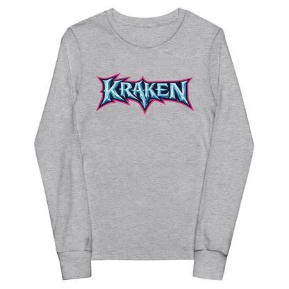 Performance | Youth Long Sleeve T-Shirt | Kraken Fastpitch | Script Logo