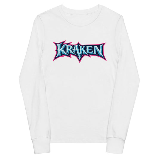 Performance | Youth Long Sleeve T-Shirt | Kraken Fastpitch | Script Logo