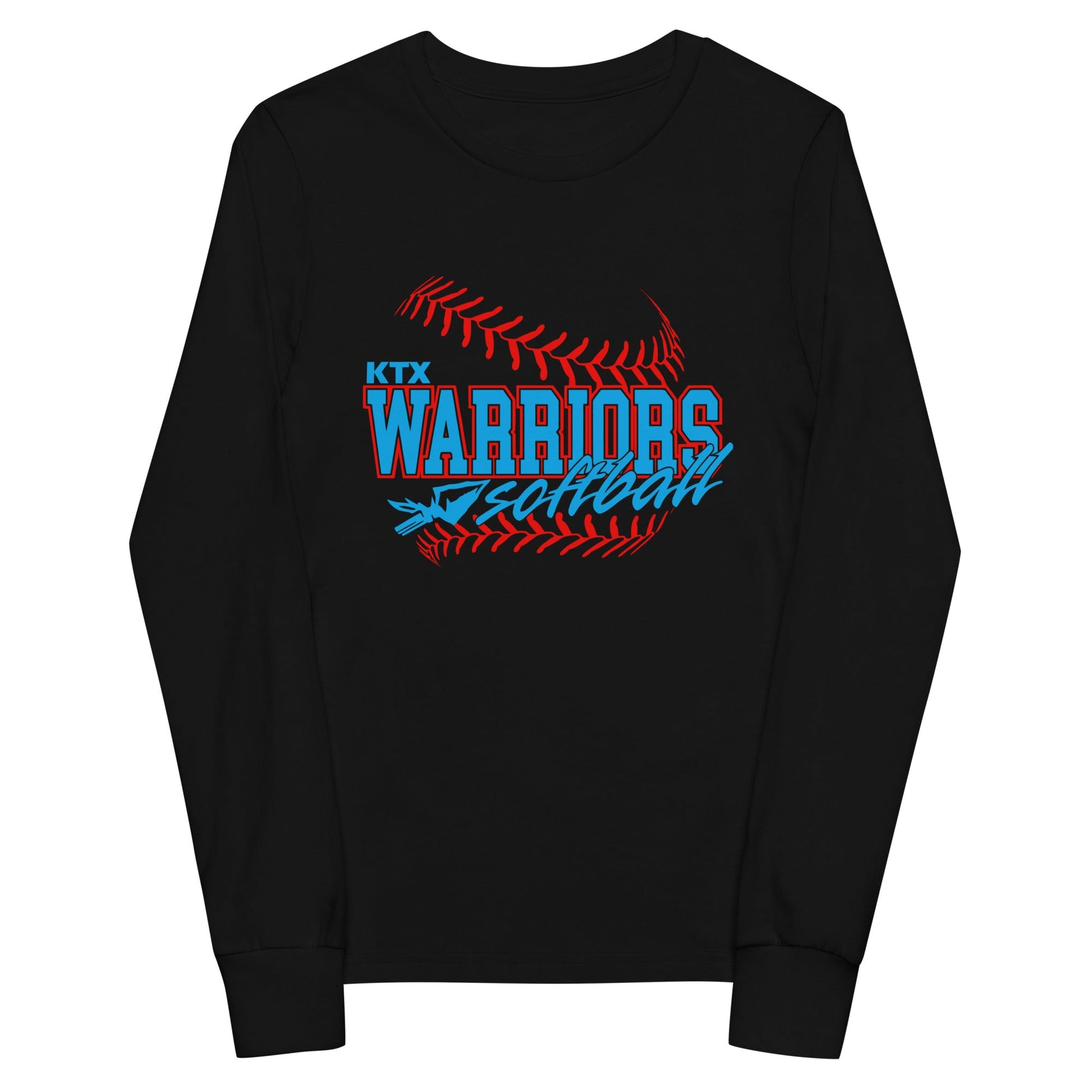 Performance | Youth Long Sleeve T-Shirt | KTX Warriors | Softball Logo