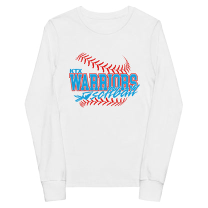 Performance | Youth Long Sleeve T-Shirt | KTX Warriors | Softball Logo