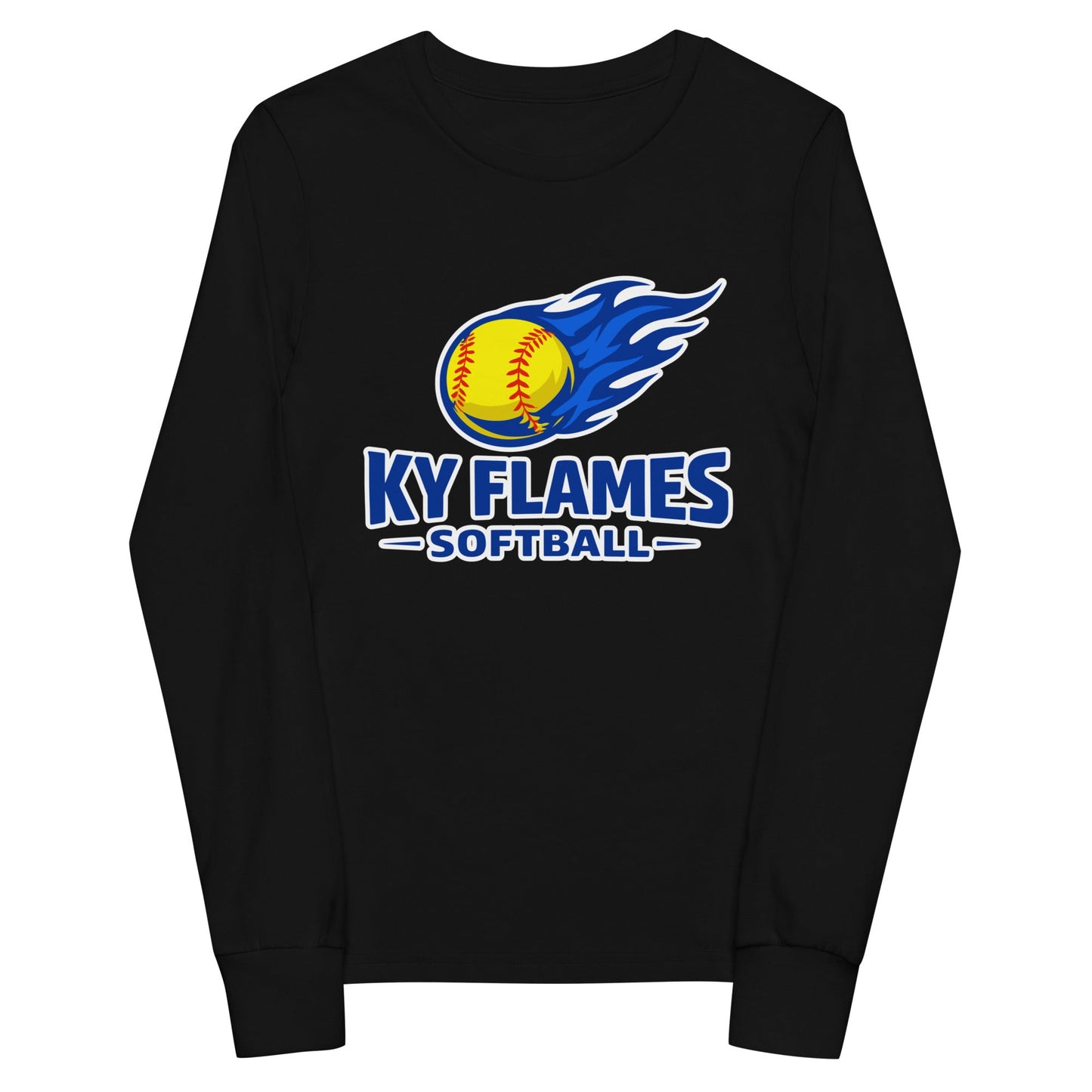Performance | Youth Long Sleeve T-Shirt | KY Flames | Mark Logo