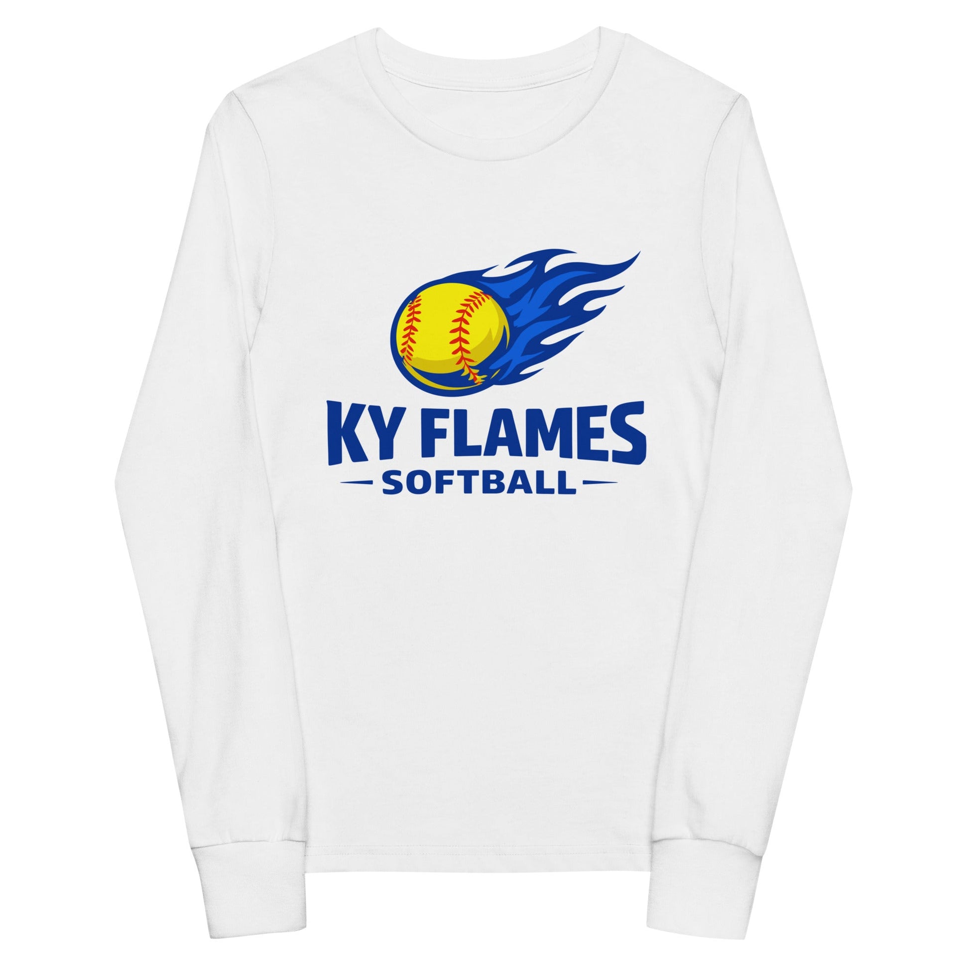 Performance | Youth Long Sleeve T-Shirt | KY Flames | Mark Logo