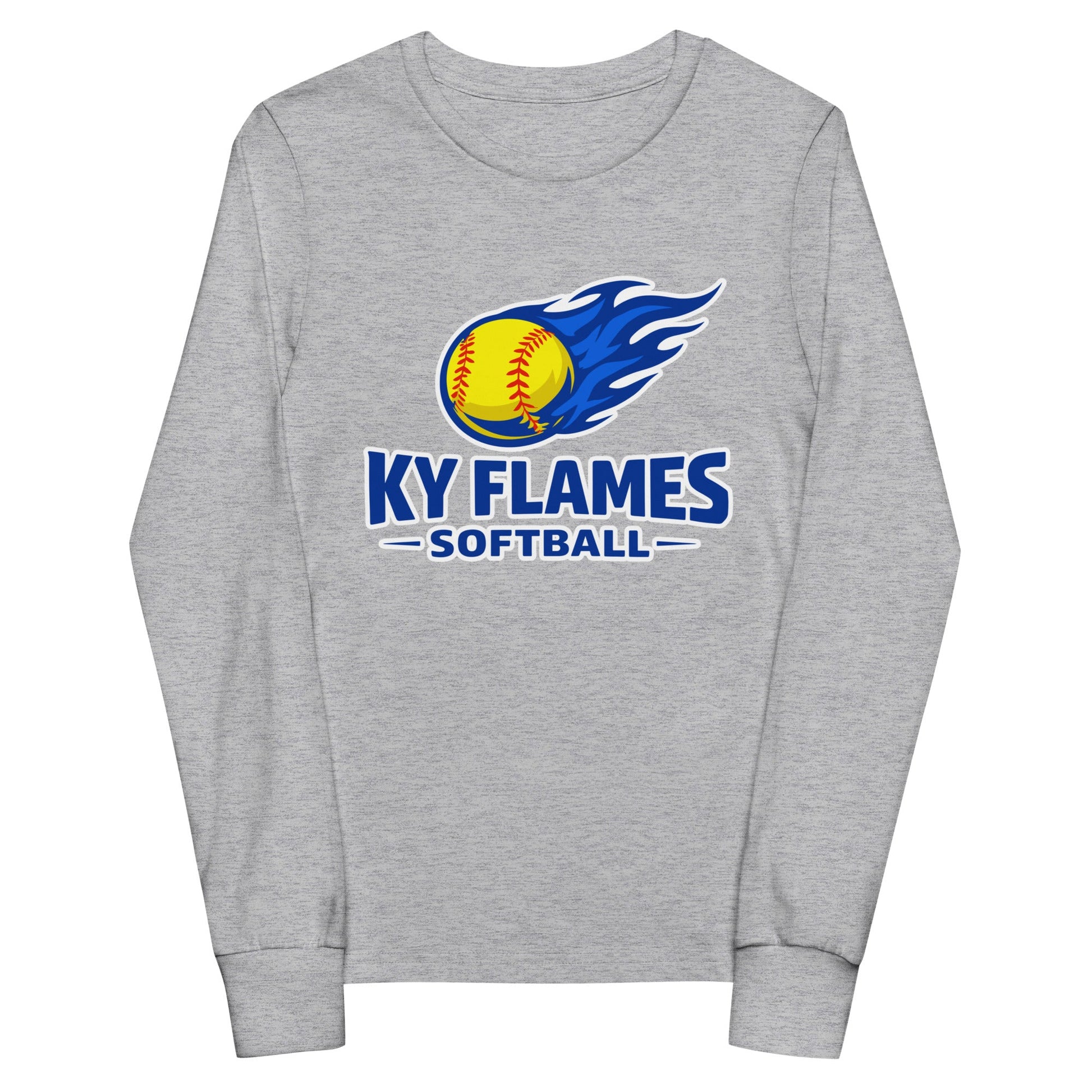 Performance | Youth Long Sleeve T-Shirt | KY Flames | Mark Logo