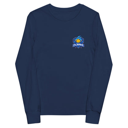 Performance | Youth Long Sleeve T-Shirt | KY Flames | Shield Logo