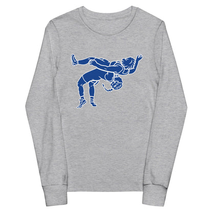 Performance | Youth Long Sleeve T-Shirt | Lady Senators Wrestling | Wrestler Logo