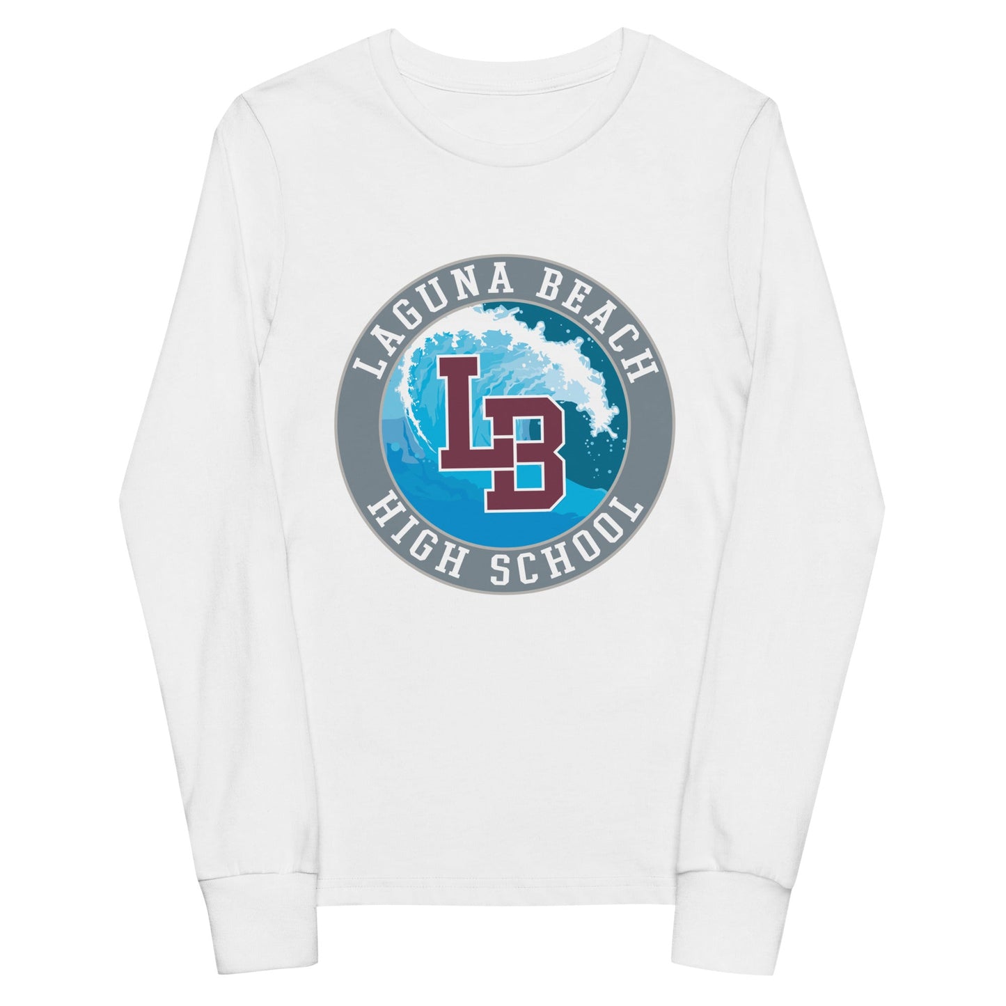 Performance | Youth Long Sleeve T-Shirt | Laguna Beach High School Wrestling | Wave Logo