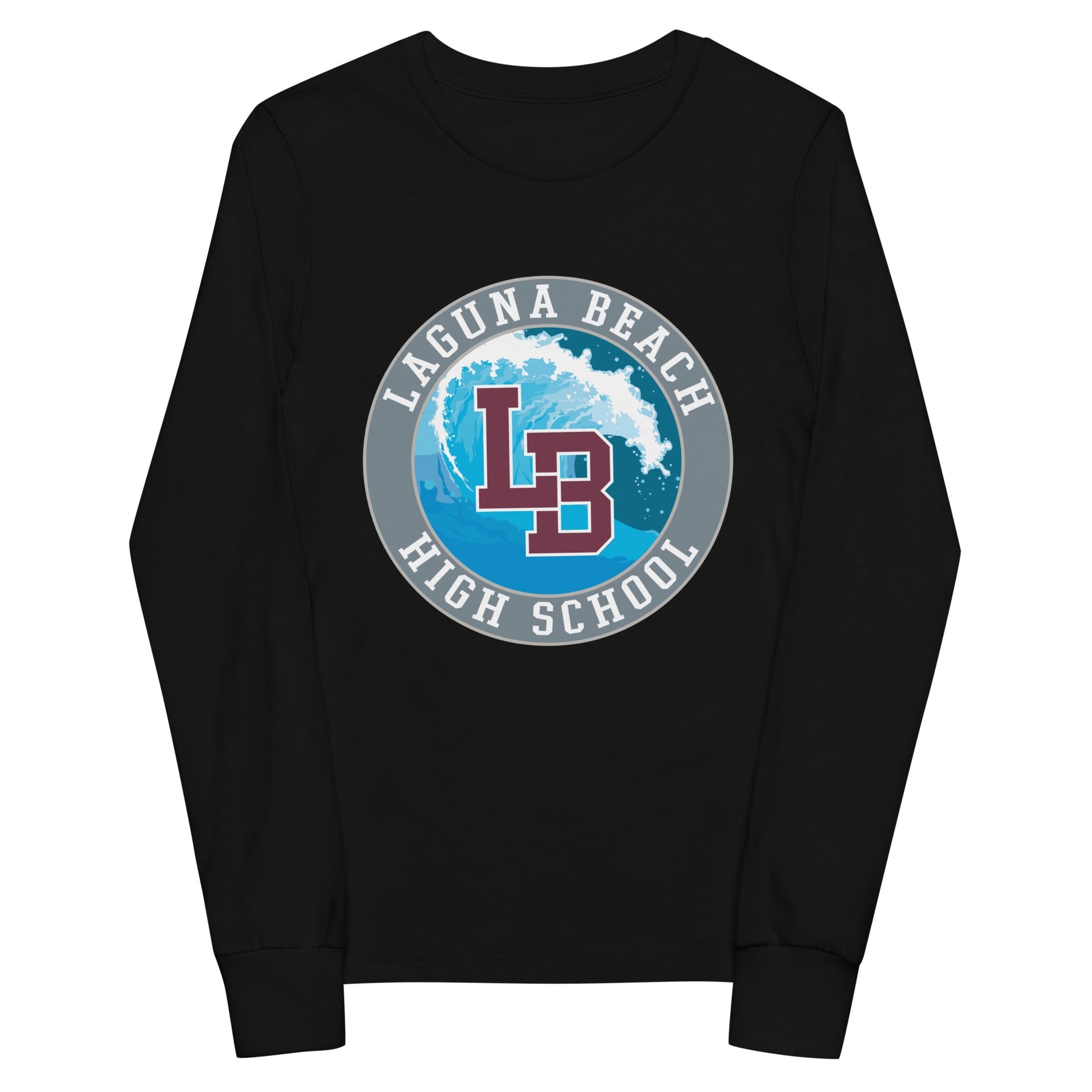 Performance | Youth Long Sleeve T-Shirt | Laguna Beach High School Wrestling | Wave Logo