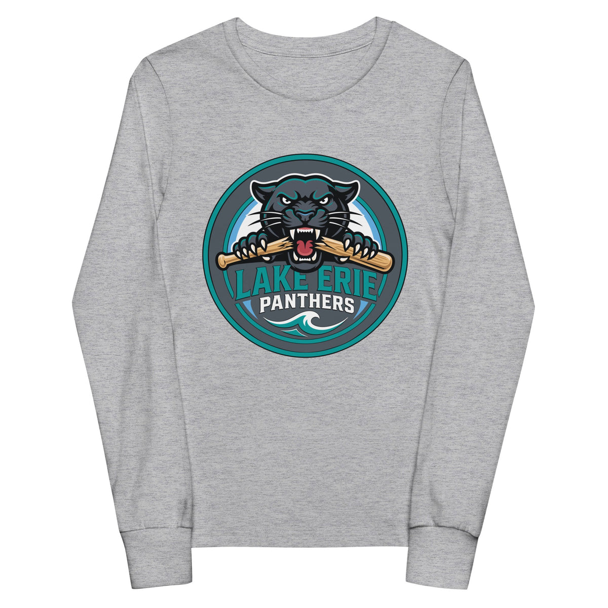 Performance | Youth Long Sleeve T-Shirt | Lake-Erie Panthers | Badge Logo