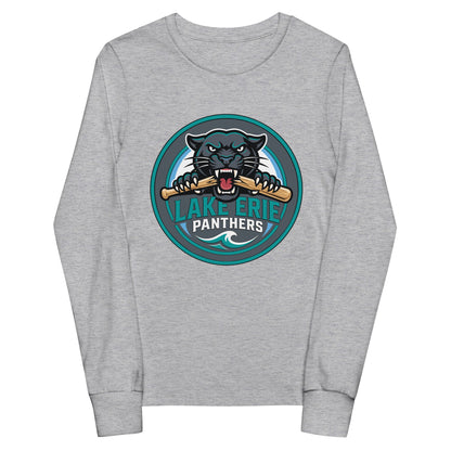 Performance | Youth Long Sleeve T-Shirt | Lake-Erie Panthers | Badge Logo