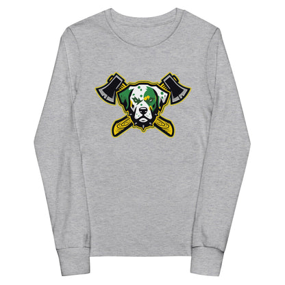 Performance | Youth Long Sleeve T-Shirt | Lake Erie Power Pines | Axe Logo
