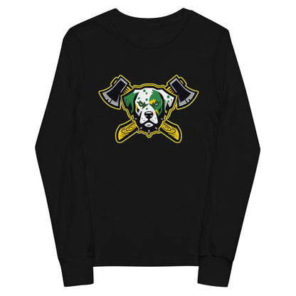 Performance | Youth Long Sleeve T-Shirt | Lake Erie Power Pines | Axe Logo