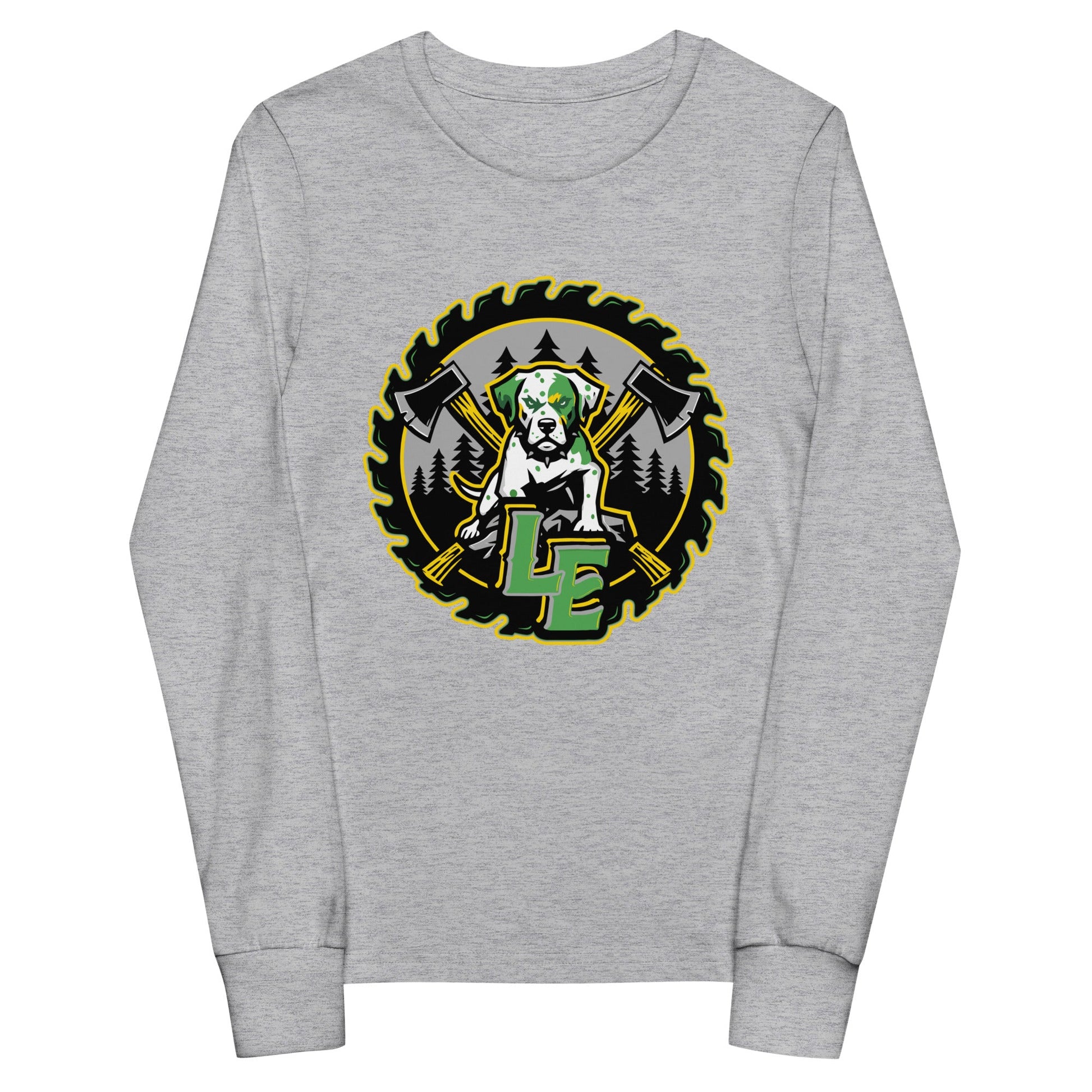 Performance | Youth Long Sleeve T-Shirt | Lake Erie Power Pines | Saw Logo