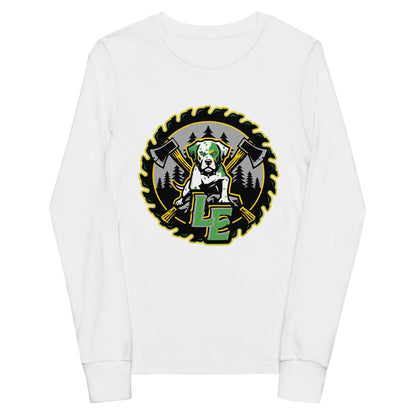 Performance | Youth Long Sleeve T-Shirt | Lake Erie Power Pines | Saw Logo