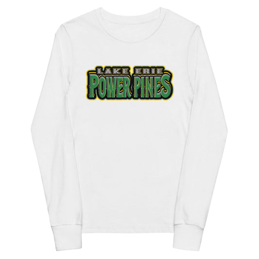 Performance | Youth Long Sleeve T-Shirt | Lake Erie Power Pines | Script Logo