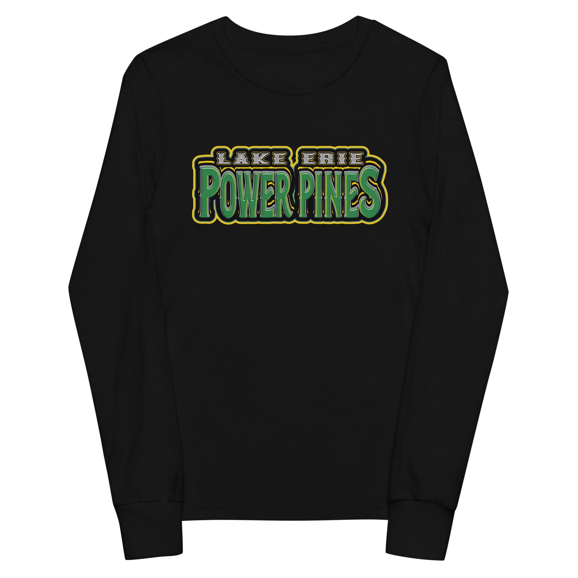 Performance | Youth Long Sleeve T-Shirt | Lake Erie Power Pines | Script Logo