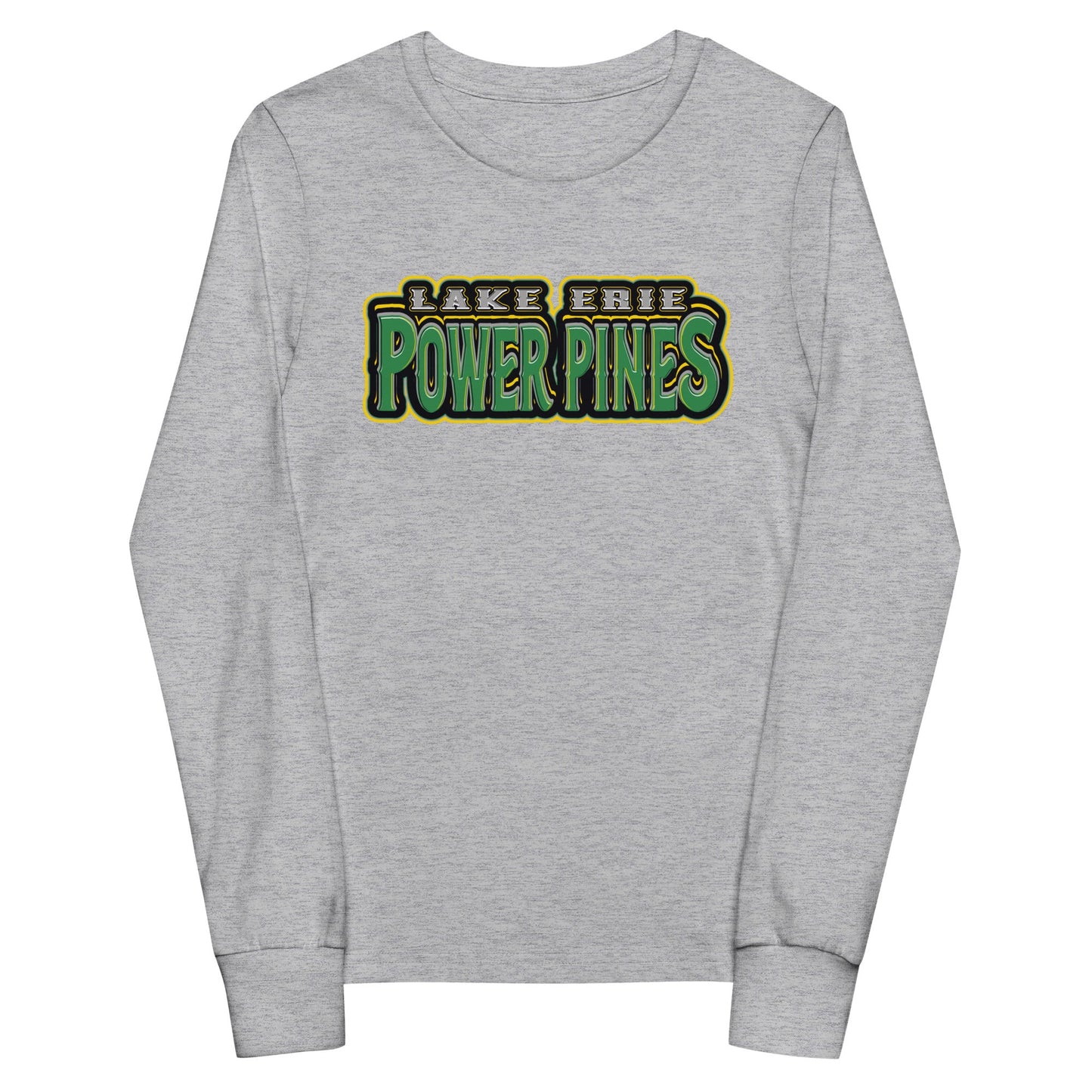 Performance | Youth Long Sleeve T-Shirt | Lake Erie Power Pines | Script Logo