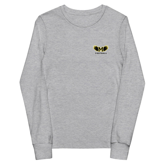 Performance | Youth Long Sleeve T-Shirt | Lake Minneola Hawks Football | Alt Logo