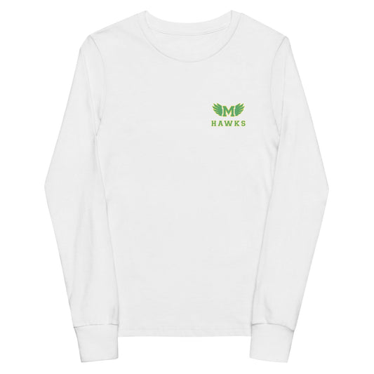 Performance | Youth Long Sleeve T-Shirt | Lake Minneola Hawks Football | Icon Logo