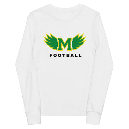 Performance | Youth Long Sleeve T-Shirt | Lake Minneola Hawks Football | Main Logo