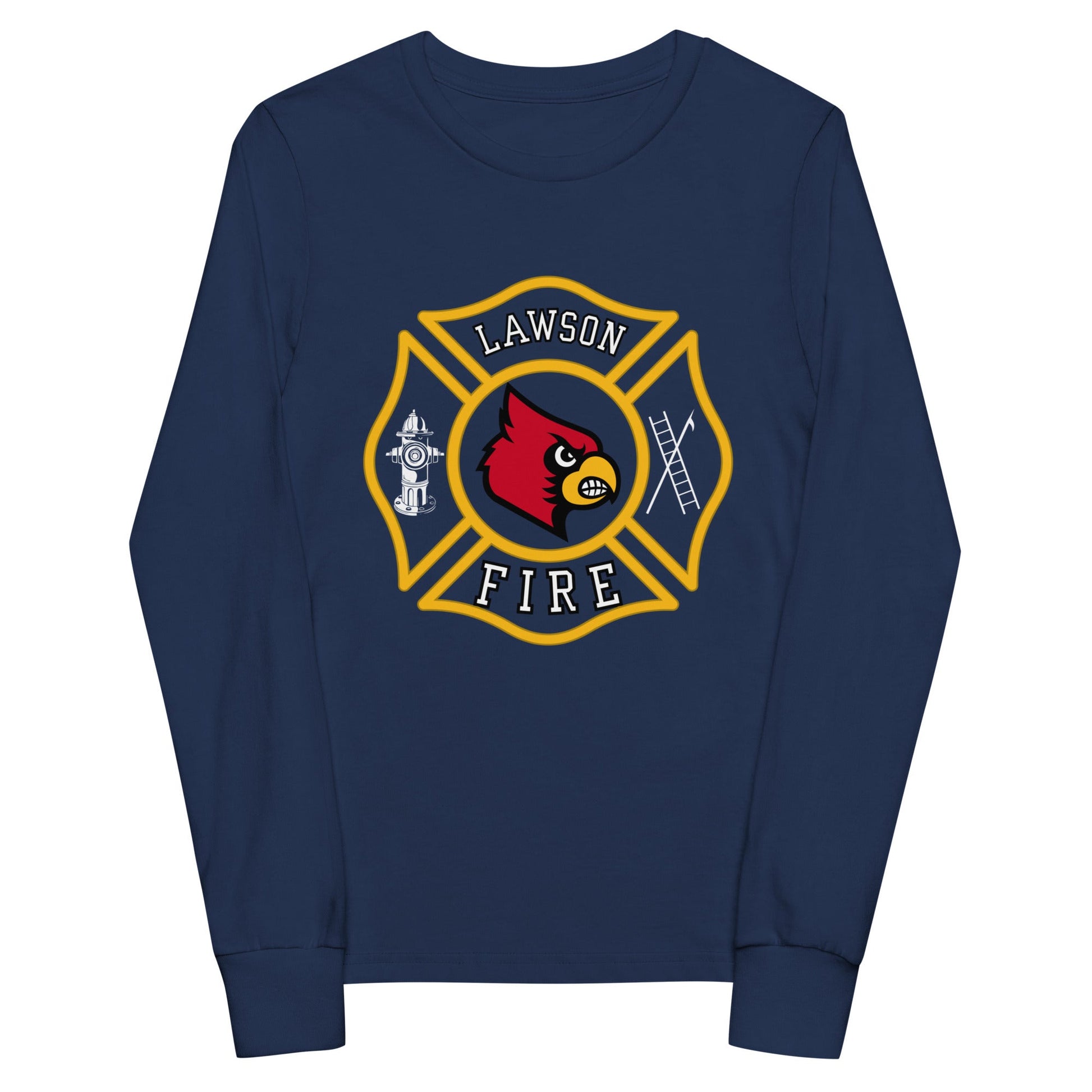 Performance | Youth Long Sleeve T-Shirt | Lawson Fire Department | Crest Logo