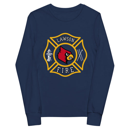 Performance | Youth Long Sleeve T-Shirt | Lawson Fire Department | Crest Logo