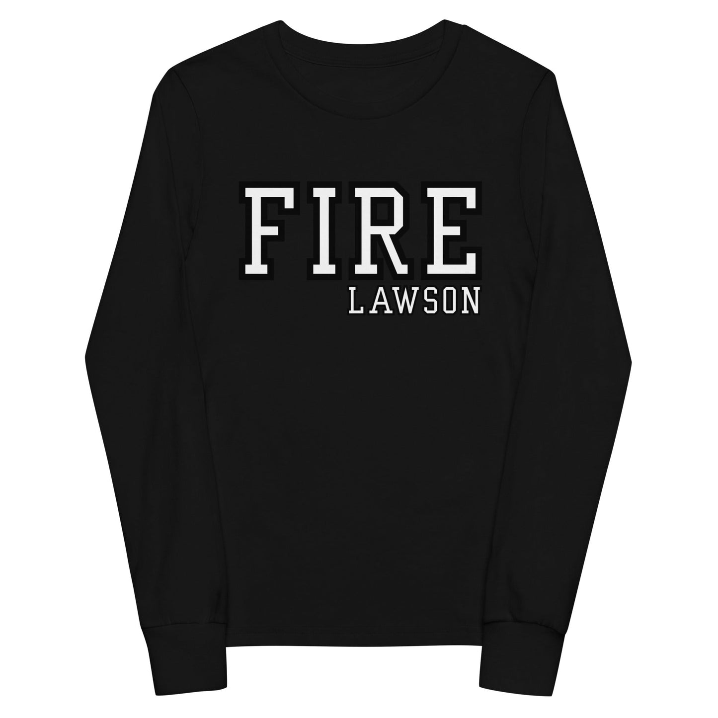 Performance | Youth Long Sleeve T-Shirt | Lawson Fire Department | Script Logo