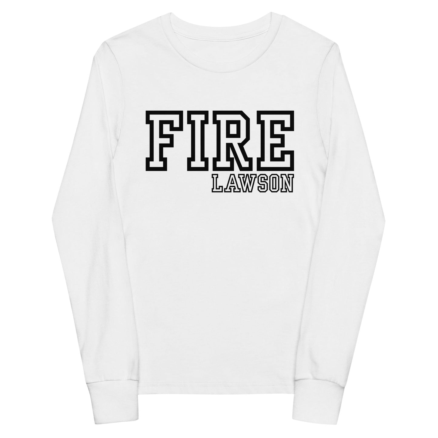 Performance | Youth Long Sleeve T-Shirt | Lawson Fire Department | Script Logo