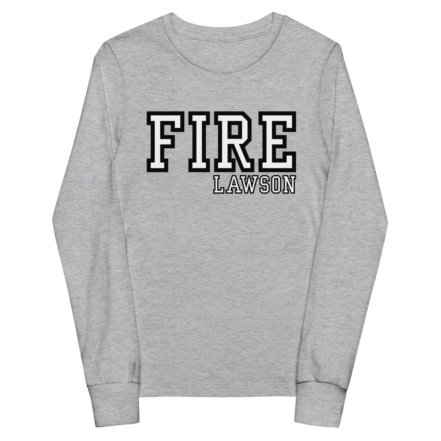Performance | Youth Long Sleeve T-Shirt | Lawson Fire Department | Script Logo