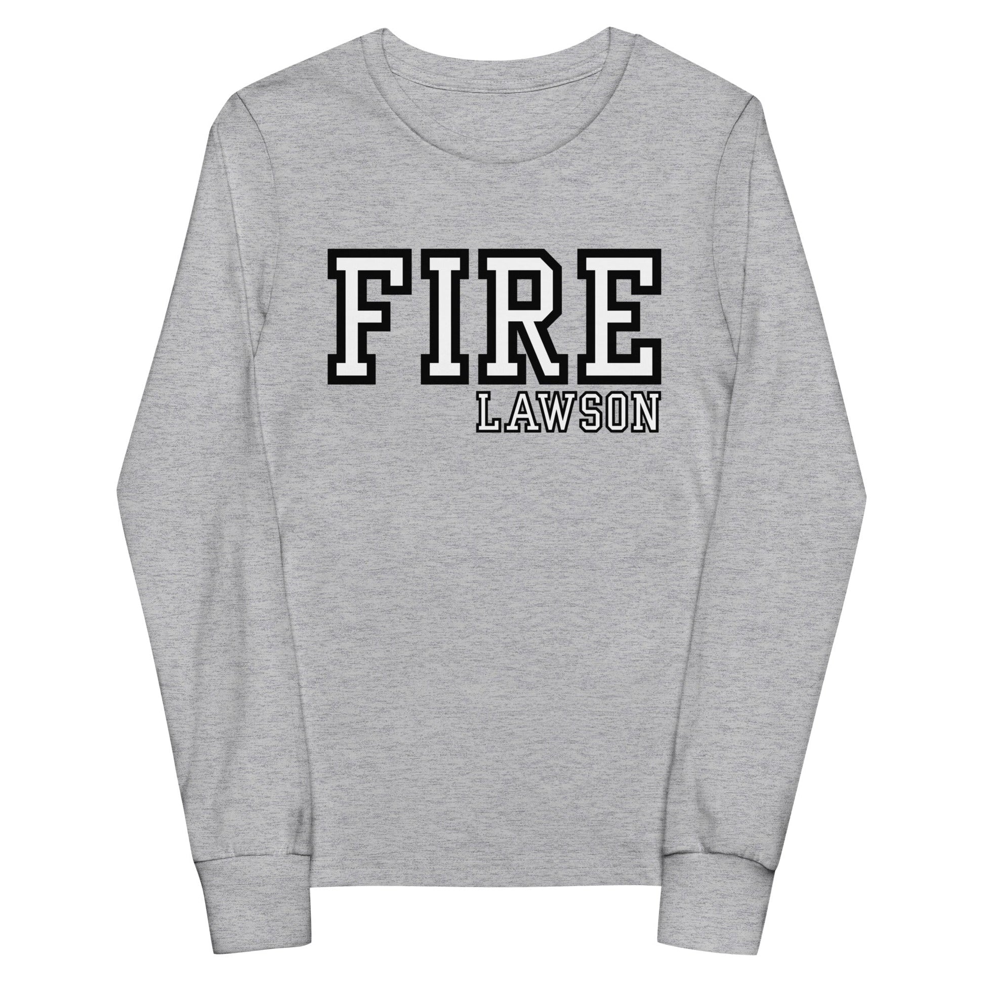 Performance | Youth Long Sleeve T-Shirt | Lawson Fire Department | Script Logo