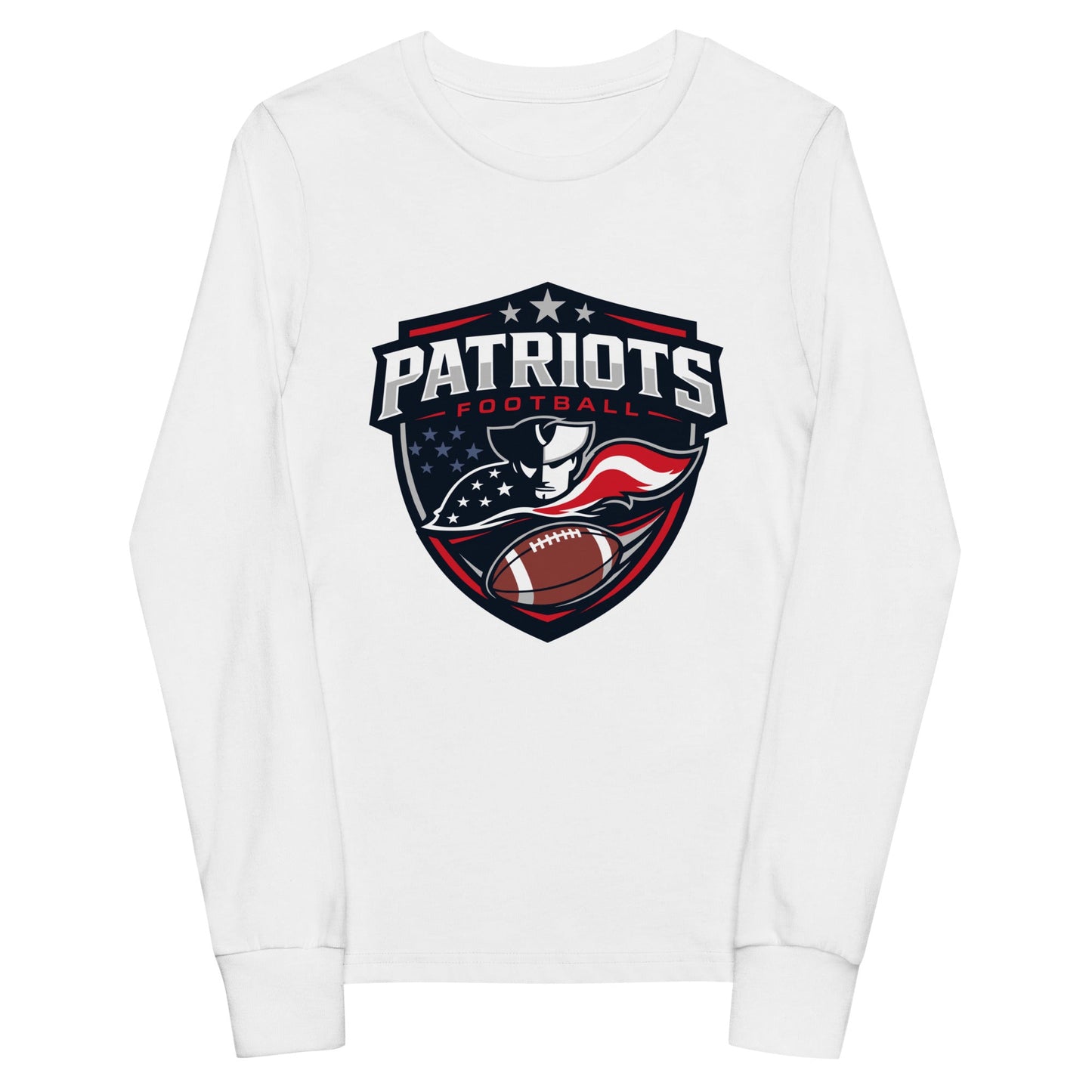 Performance | Youth Long Sleeve T-Shirt | LFMS Athletics | Patriots Football Logo
