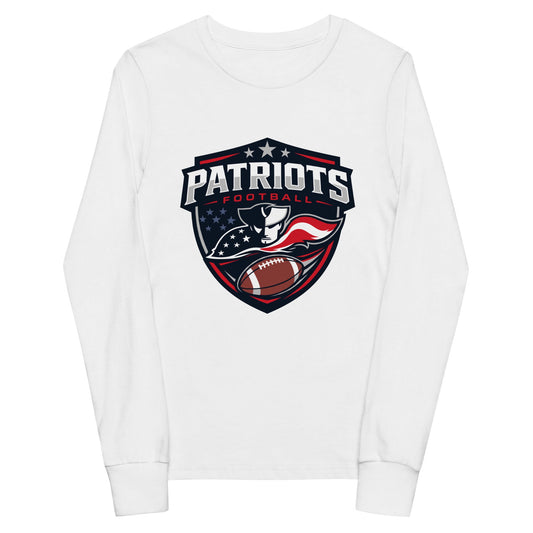 Performance | Youth Long Sleeve T-Shirt | LFMS Athletics | Patriots Football Logo