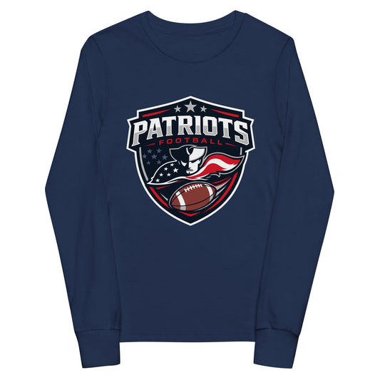 Performance | Youth Long Sleeve T-Shirt | LFMS Athletics | Patriots Football Logo