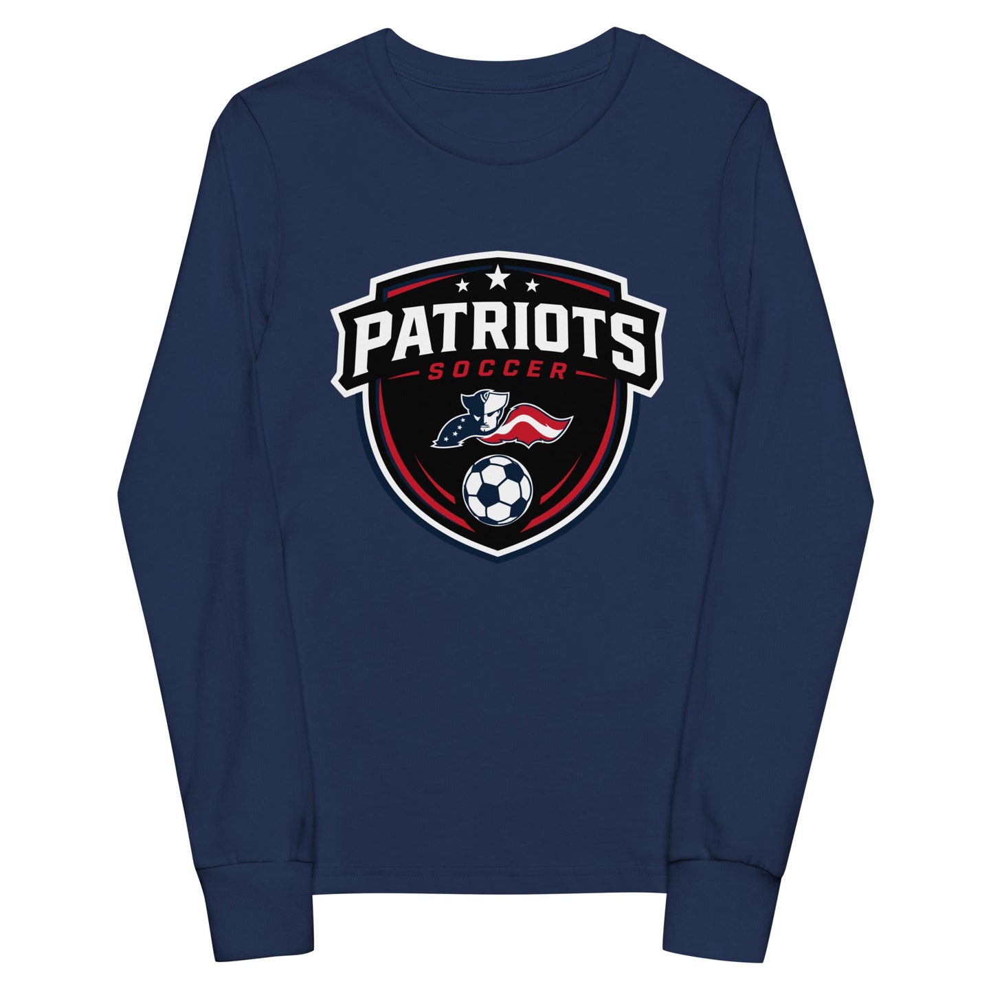 Performance | Youth Long Sleeve T-Shirt | LFMS Athletics | Patriots Soccer Logo