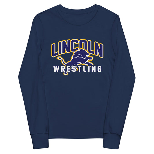 Performance | Youth Long Sleeve T-Shirt | Lincoln High School | Crest Logo