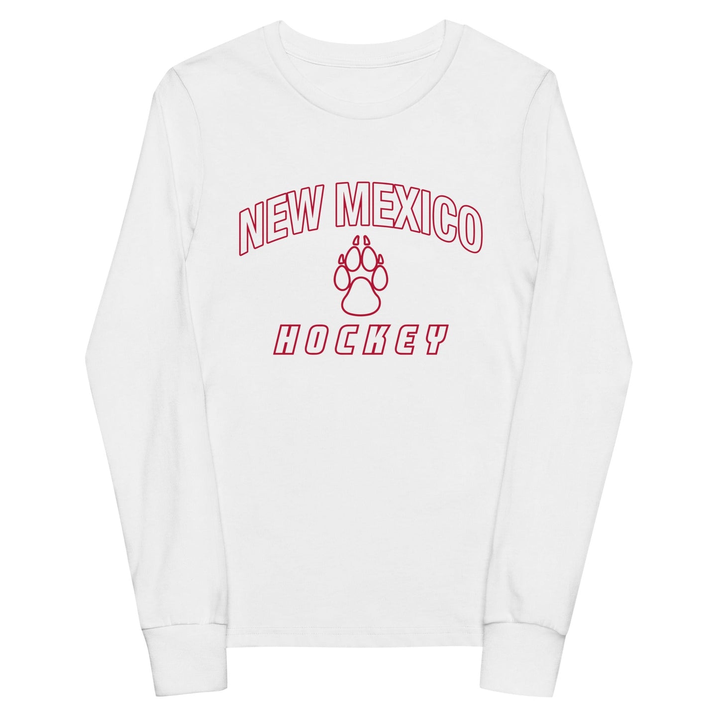 Performance | Youth Long Sleeve T-Shirt | Lobo Women’s Ice Hockey | Script Logo