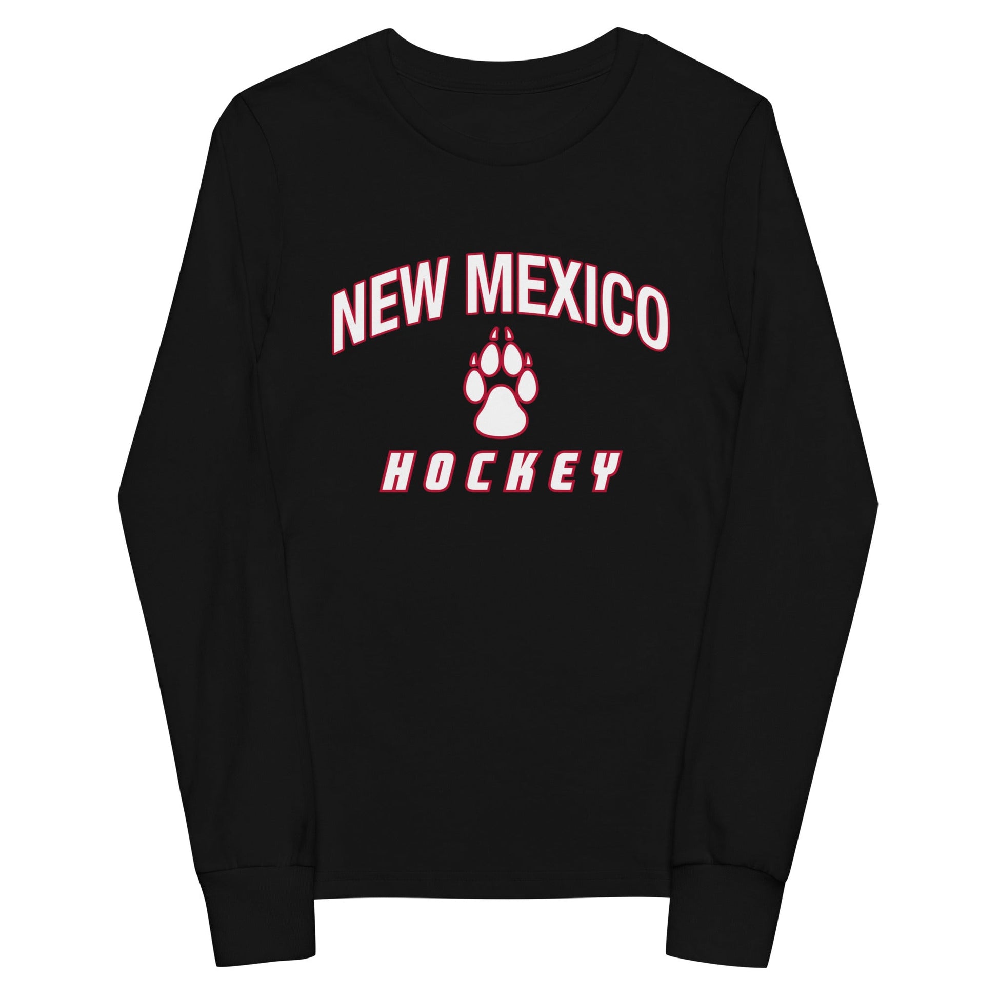 Performance | Youth Long Sleeve T-Shirt | Lobo Women’s Ice Hockey | Script Logo
