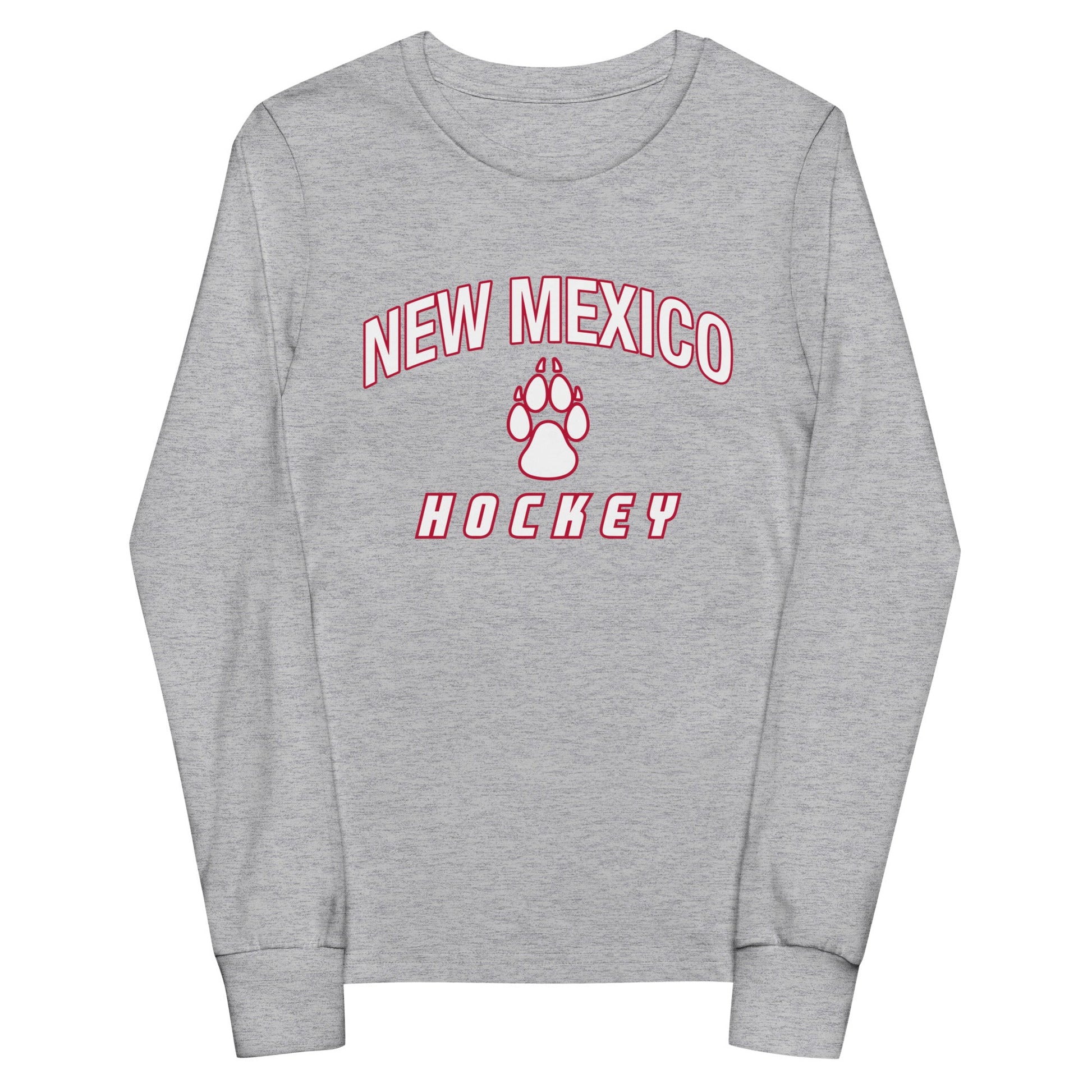 Performance | Youth Long Sleeve T-Shirt | Lobo Women’s Ice Hockey | Script Logo