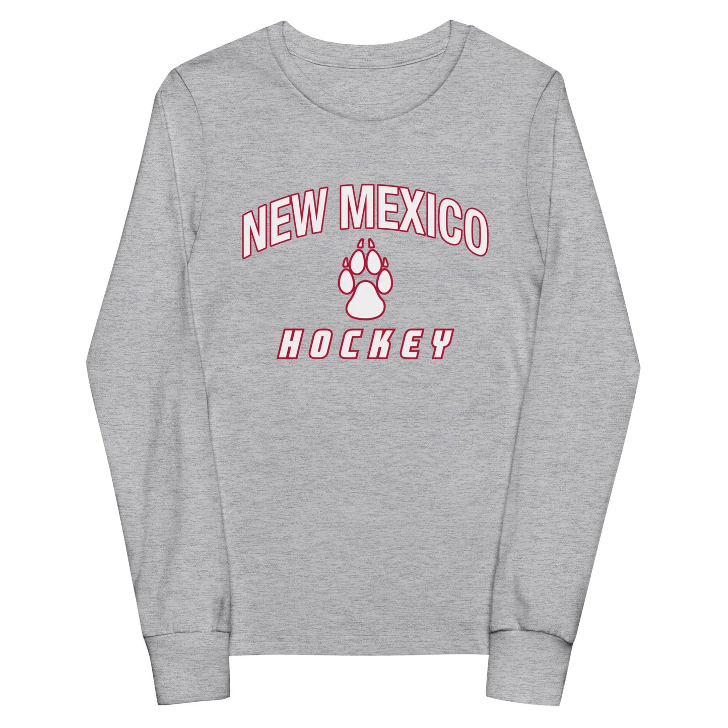 Performance | Youth Long Sleeve T-Shirt | Lobo Women’s Ice Hockey | Script Logo