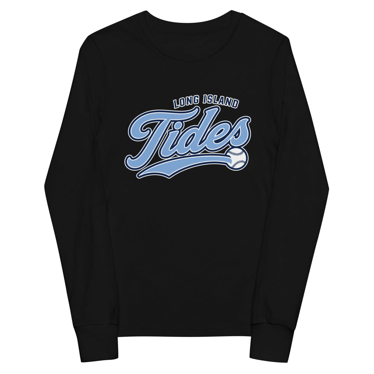 Performance | Youth Long Sleeve T-Shirt | Long Island Tides Baseball | Athletics Logo