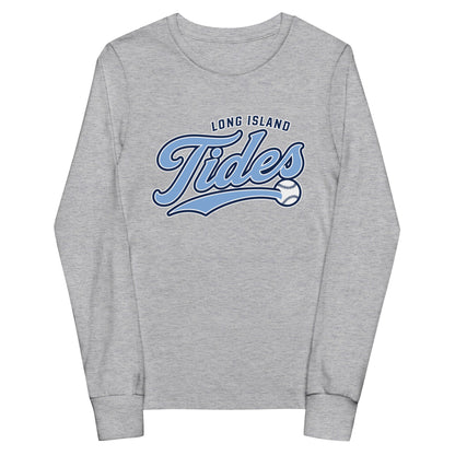 Performance | Youth Long Sleeve T-Shirt | Long Island Tides Baseball | Athletics Logo