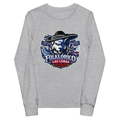 Performance | Youth Long Sleeve T-Shirt | Los Lobitos | Las Lobas Logo