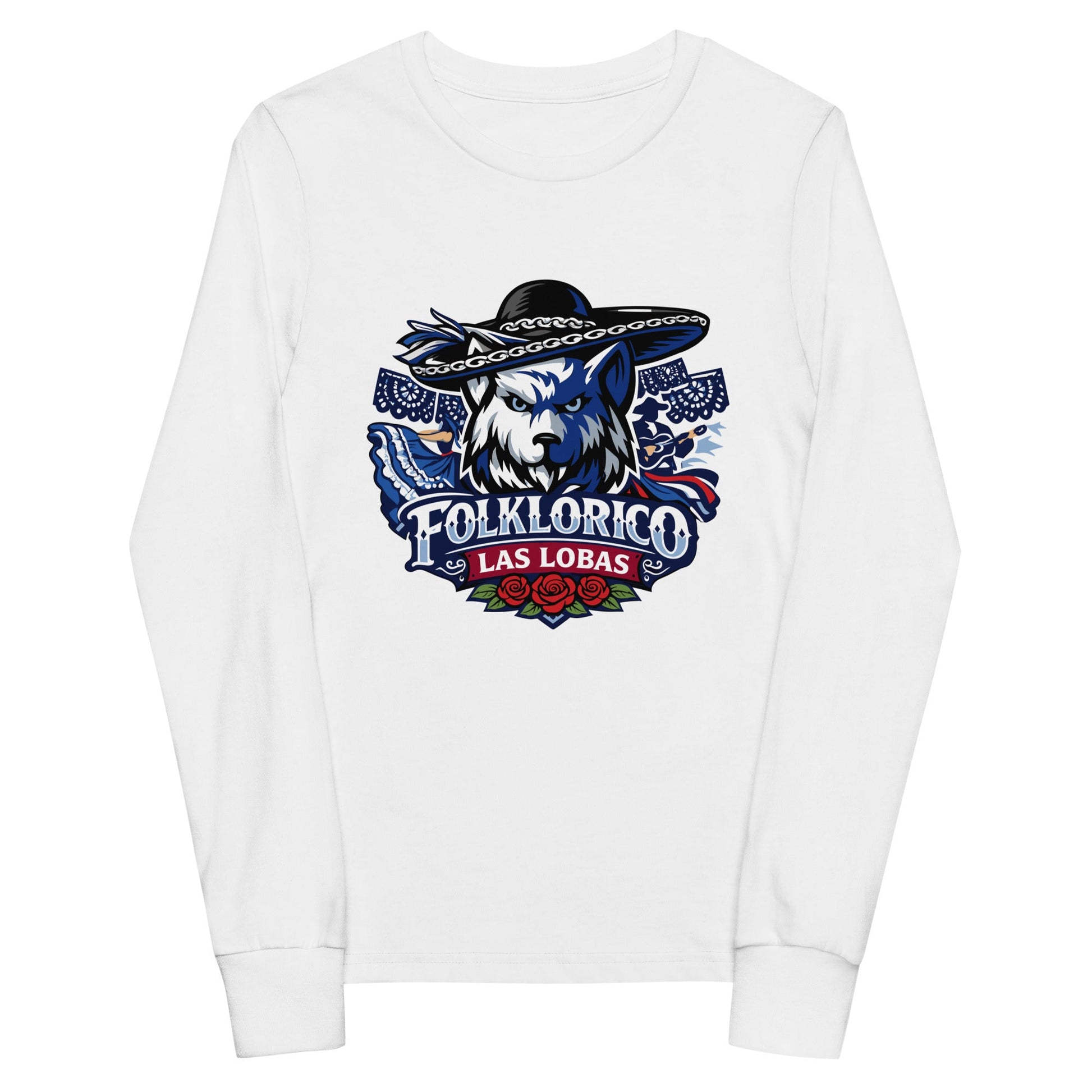 Performance | Youth Long Sleeve T-Shirt | Los Lobitos | Las Lobas Logo