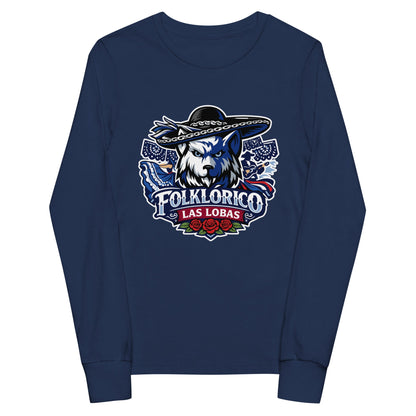 Performance | Youth Long Sleeve T-Shirt | Los Lobitos | Las Lobas Logo